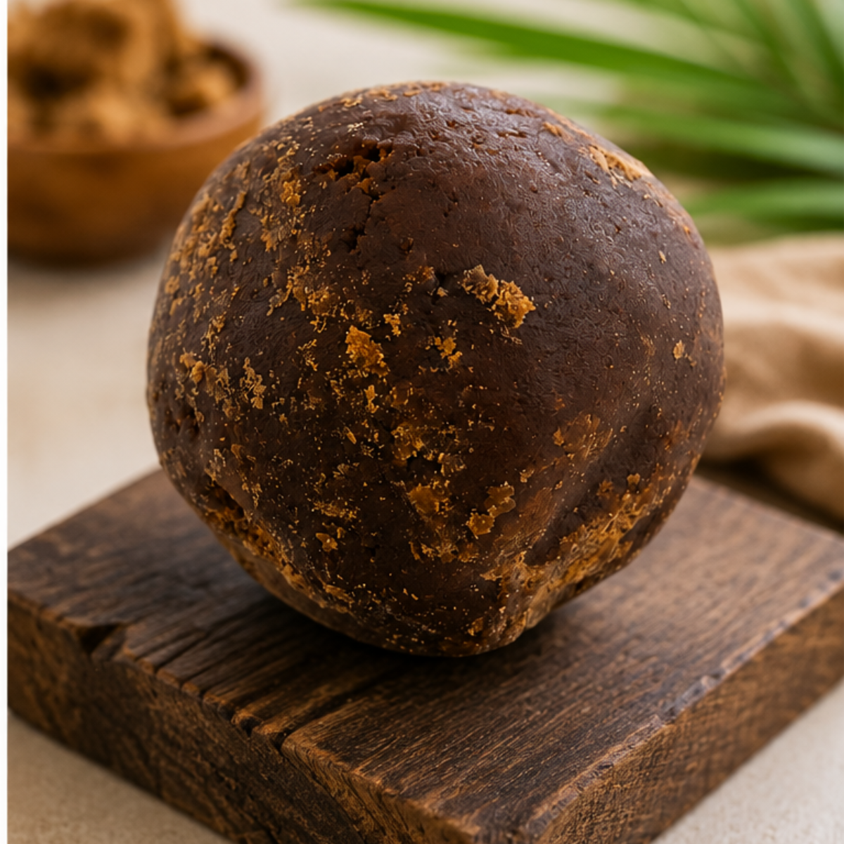 Organic round jaggery for healthy everyday cooking